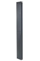 Вертикальный дизайнерский радиатор отопления ARTTIDESIGN Rimini II 4/1800/236/50 серый матовый 